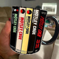 Motley Crue Cassette Retro Accent Mug Ceramic Drinkware Gift GradoCreations