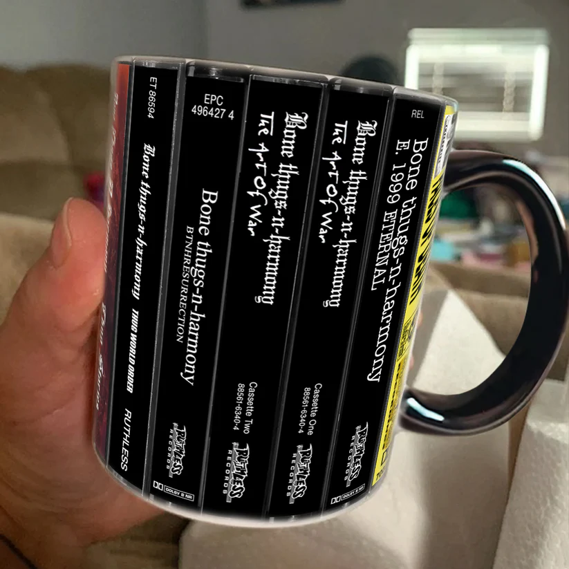Retro Bone Thugs-n-Harmony Cassette Accent Mug Ceramic Gift GradoCreations