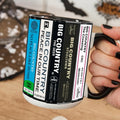 Retro Big Country Albums Accent Mug Ceramic Coffee Cup Gift GradoCreations