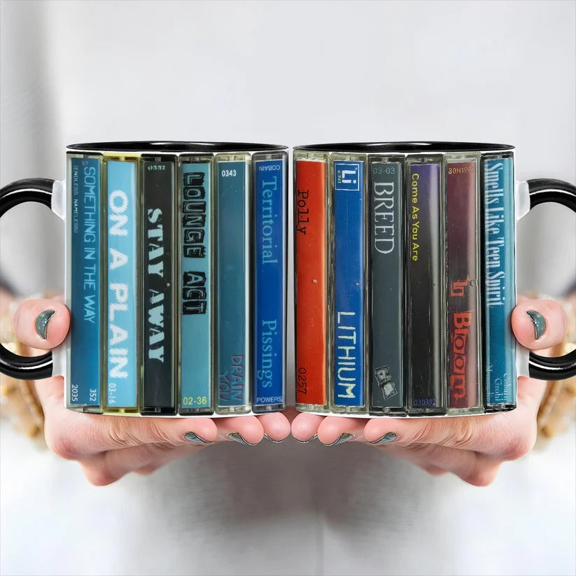 Nirvana Nevermind Album Cassette Mug Retro Ceramic Accent GradoCreations