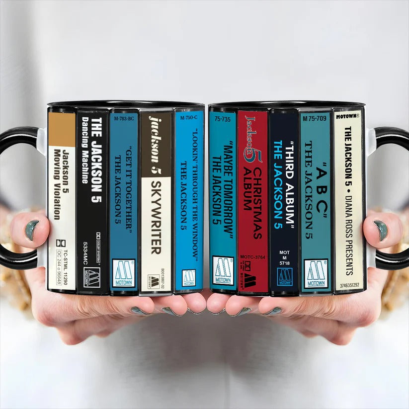 Jackson 5 Retro Accent Mug Ceramic Gift for Music Lovers GradoCreations