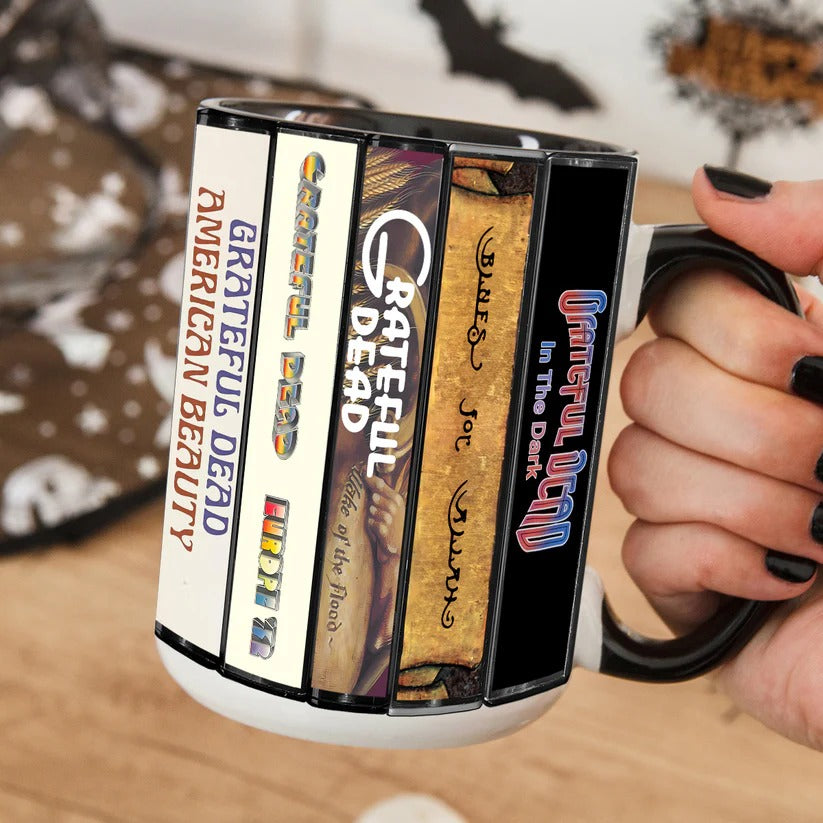 Grateful Dead Retro Album Cover Accent Mug Gift for Music Lovers GradoCreations
