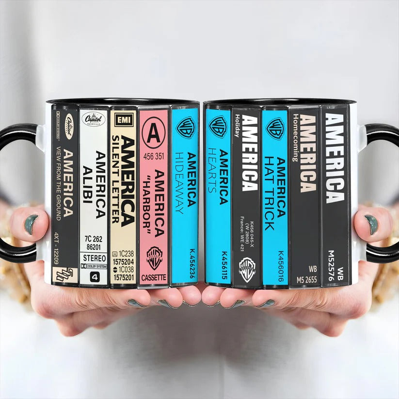 Ceramic Cassette Mug Retro Design for Music Lovers GradoCreations