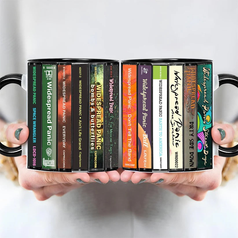 Widespread Panic Cassette Collection Accent Mug | Retro Gift GradoCreations