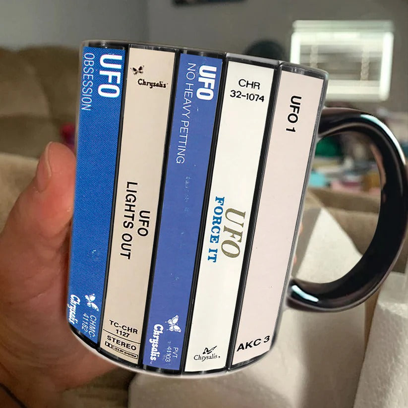 Retro Cassette Accent Mug Unique Music Gift for Music Lovers GradoCreations