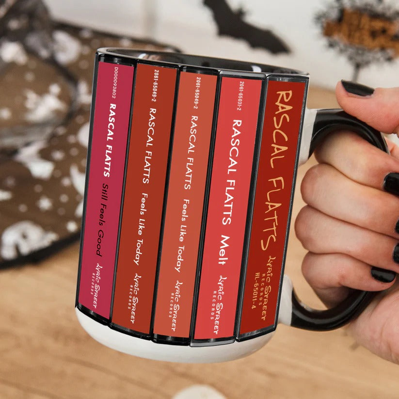 Rascal Flatts Cassette Accent Mug Retro Gift for Music Lovers GradoCreations