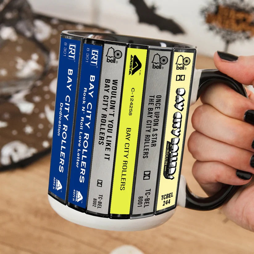 Bay City Rollers Retro Accent Mug Ceramic Cassette Gift GradoCreations
