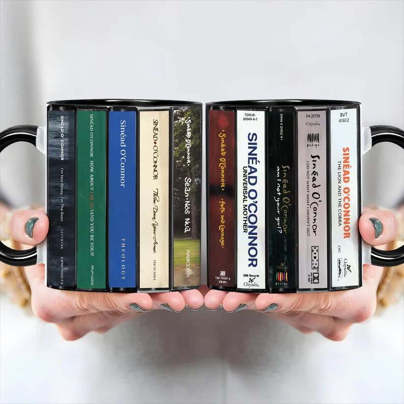 Sinéad O'Connor Cassette Accent Mug Retro Drinkware Gift GradoCreations