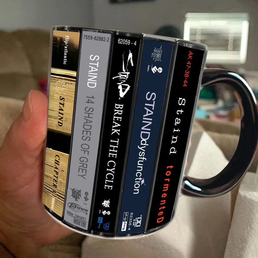 Retro Cassette Accent Mug Stylish Gift for Music Lovers GradoCreations