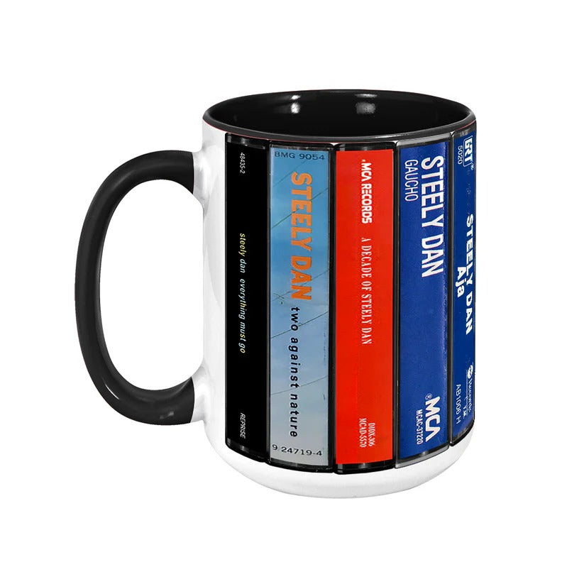 Steely Dan Cassette Collection Retro Accent Mug | Ceramic Drinkware GradoCreations