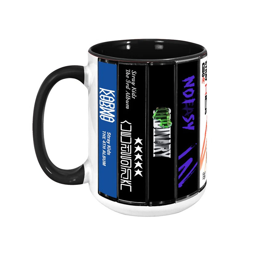 Stray Kids Retro Accent Mug Custom Design for Music Lovers GradoCreations