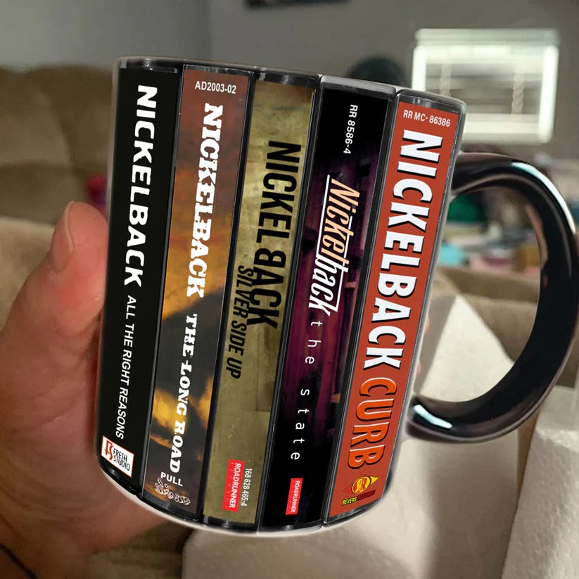 Nickelback Cassette Collection Accent Mug | Vintage Music Gift GradoCreations