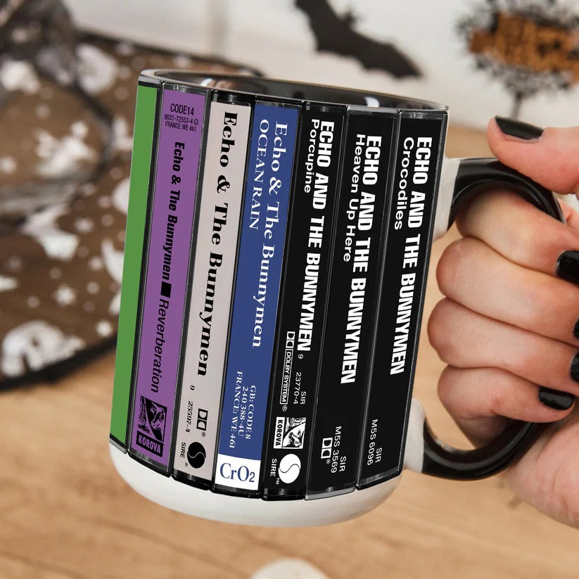 Echo & The Bunnymen Cassette Collection Ceramic Mug Gift GradoCreations
