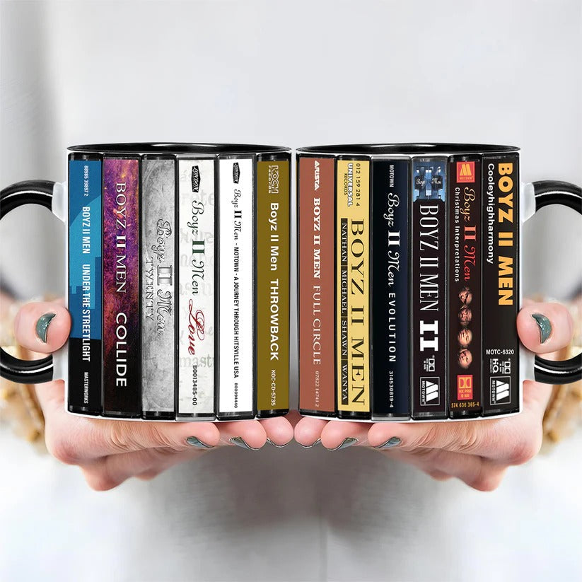 Boyz II Men Retro Accent Mug | Ceramic Drinkware Gift GradoCreations