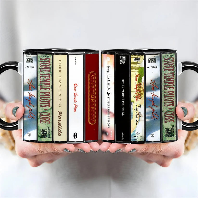 Retro Stone Temple Pilots Albums Cassette Accent Mug Gift GradoCreations