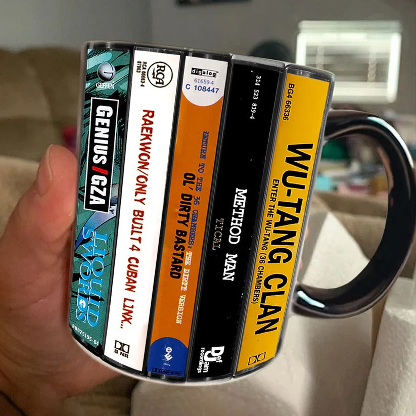 Retro Wu-Tang Clan Cassette Accent Mug Gift for Music Lovers GradoCreations