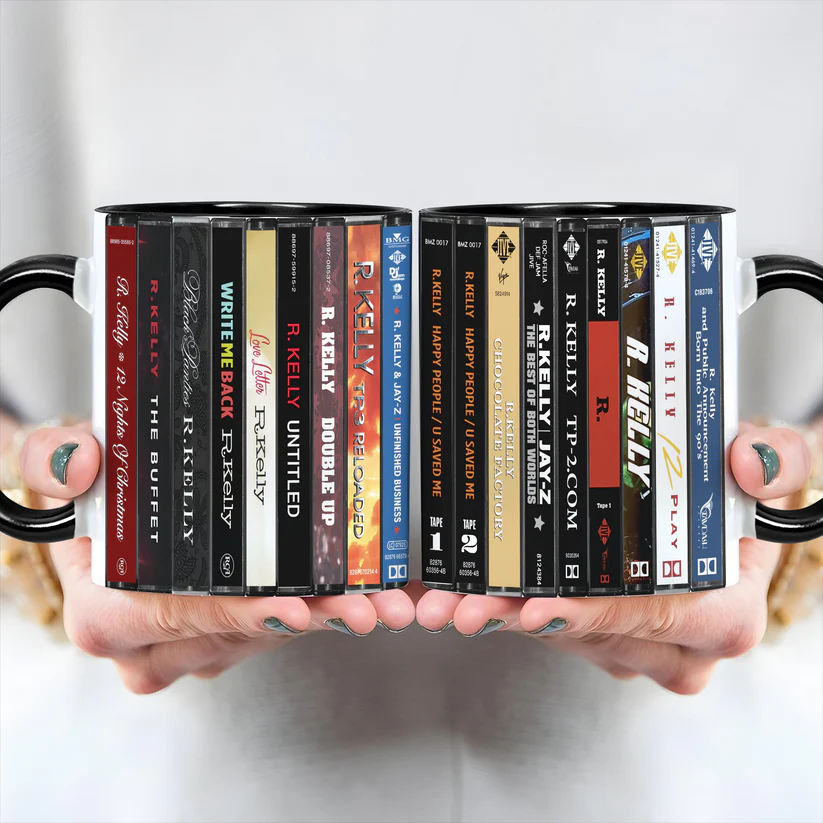Retro R. Kelly Albums Accent Mug Ceramic Drinkware Gift GradoCreations