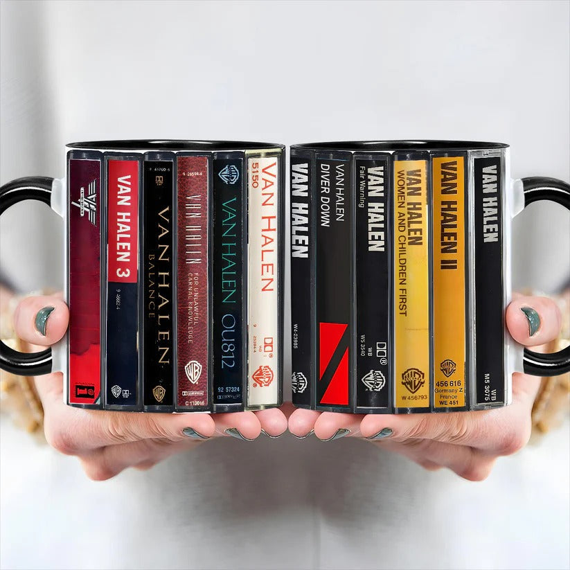 Van Halen Cassette Accent Mug Retro Music Gift GradoCreations