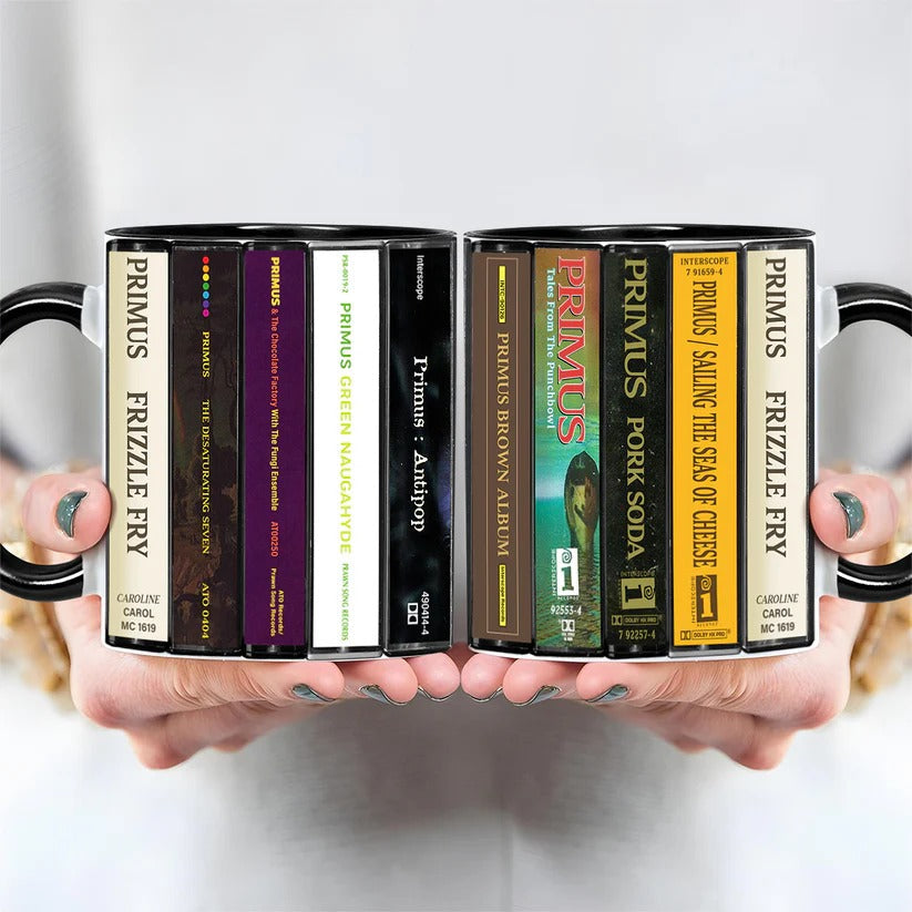 Primus Cassette Collection Retro Accent Mug Ceramic Drinkware GradoCreations