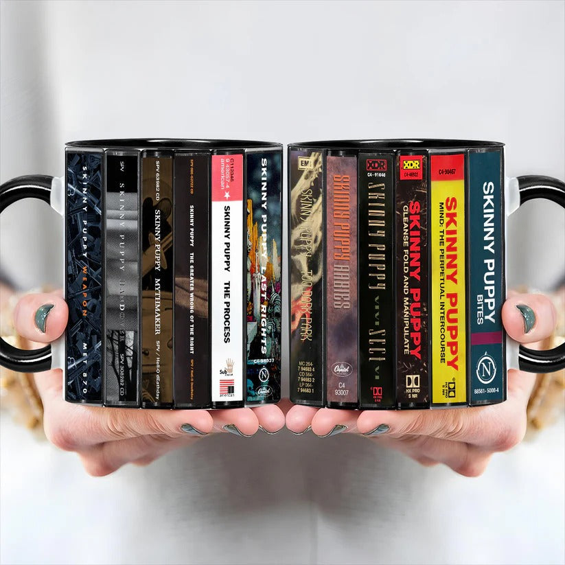 Skinny Puppy Cassette Collection Accent Mug Ceramic Retro Gift GradoCreations