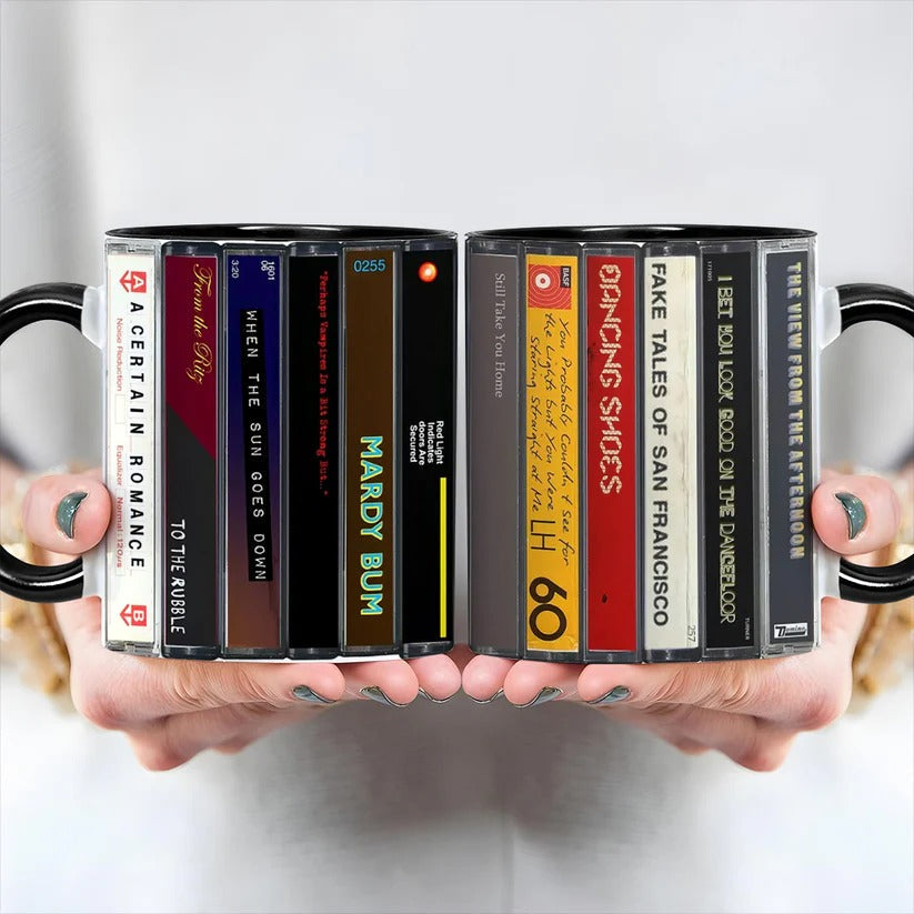 Arctic Monkeys Retro Cassette Accent Mug Ceramic Gift GradoCreations