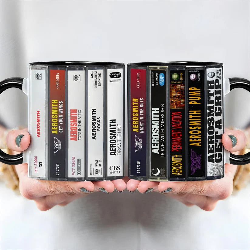 Aerosmith Cassette Collection Accent Mug | Retro Drinkware GradoCreations