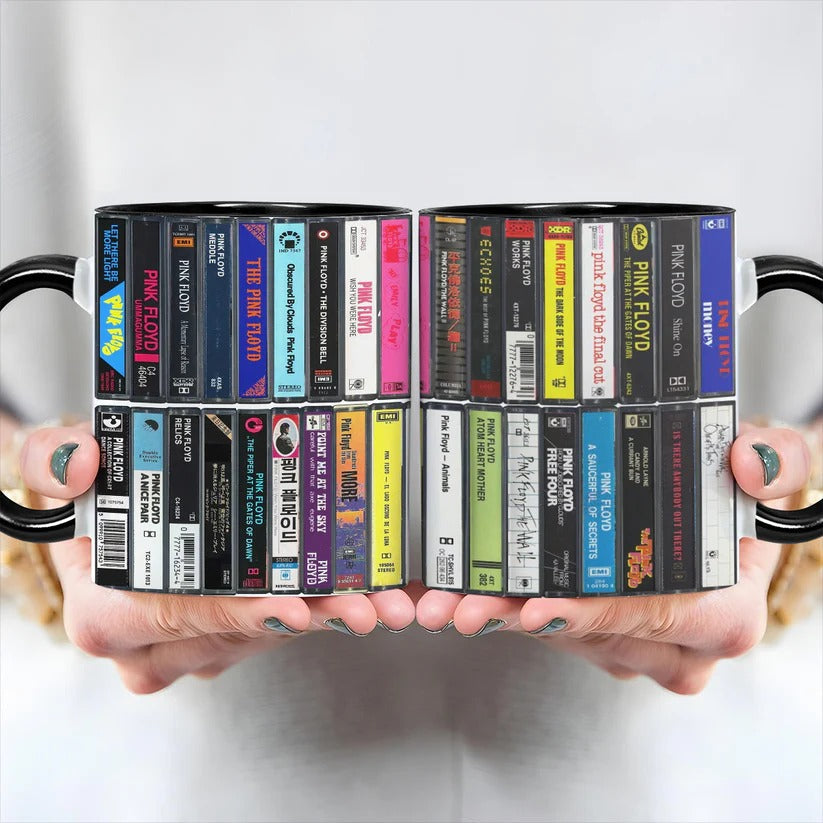 Retro Pink Floyd Cassette Accent Mug Gift for Music Lovers GradoCreations