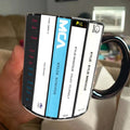 Kylie Minogue Cassette Accent Mug | Retro Music Drinkware GradoCreations