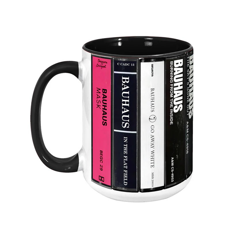 Bauhaus Cassette Accent Mug Ceramic Retro Drinkware Gift GradoCreations