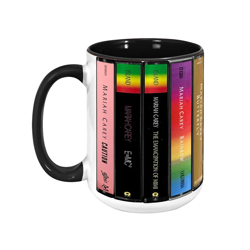 Mariah Carey Cassette Accent Mug Retro Ceramic Drinkware Gift GradoCreations