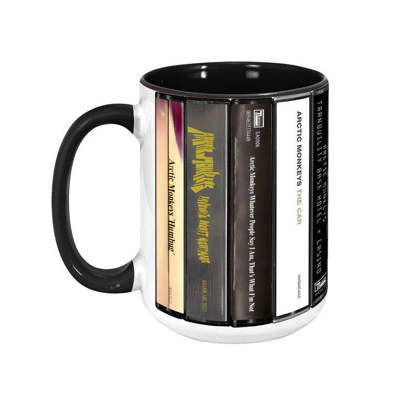 Retro Arctic Monkeys Album Cassette Accent Mug Ceramic Drinkware GradoCreations