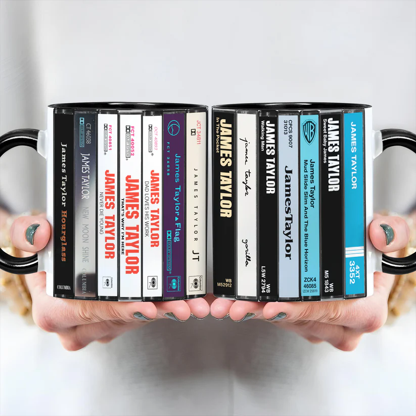 James Taylor Cassette Collection Accent Mug Ceramic Gift GradoCreations