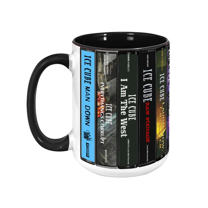 Retro Ice Cube Albums Cassette Accent Mug Ceramic Drinkware GradoCreations