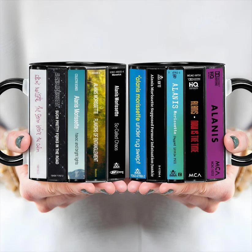 Alanis Morissette Cassette Accent Mug Retro Gift for Music Lovers GradoCreations