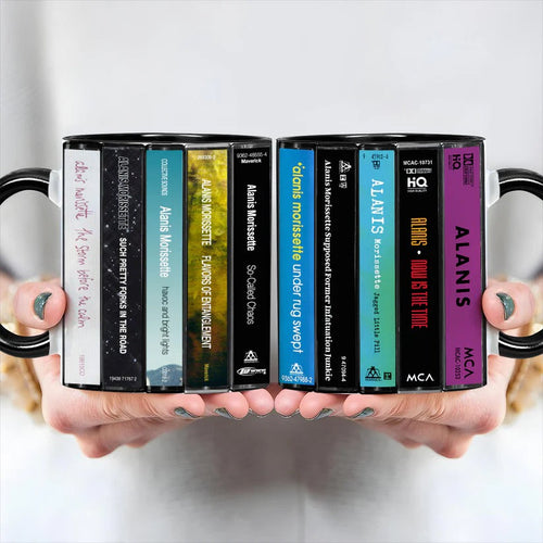 Alanis Morissette Cassette Accent Mug Retro Gift for Music Lovers GradoCreations