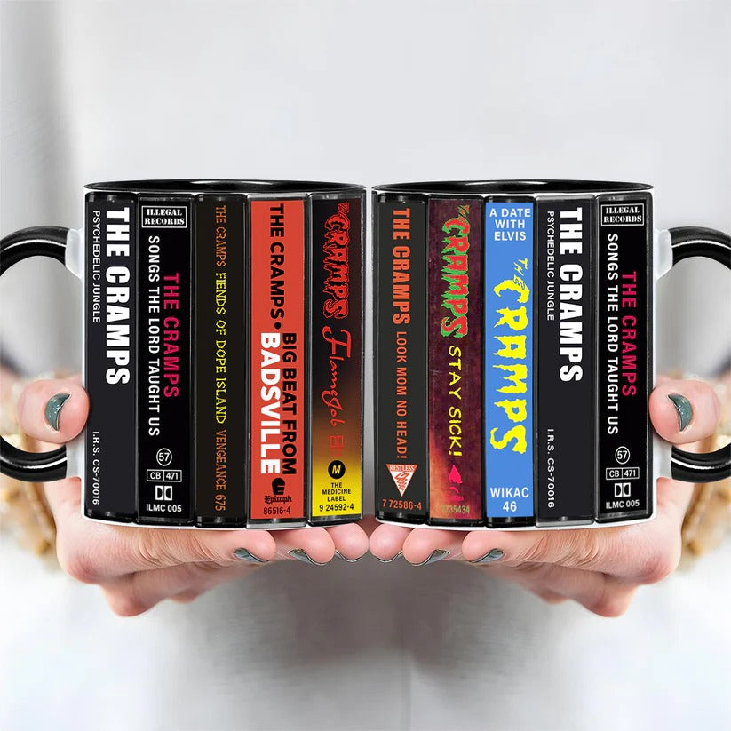 The Cramps Retro Cassette Accent Mug Ceramic Drinkware GradoCreations