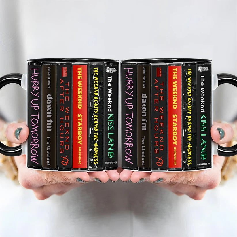 The Weeknd Retro Cassette Mug Ceramic Drinkware Gift GradoCreations