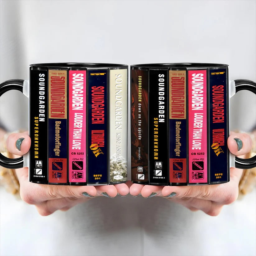 Soundgarden Retro Music Albums Accent Mug Ceramic Gift GradoCreations