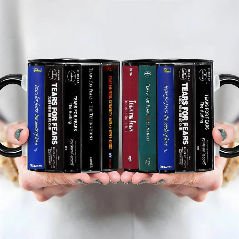 Tears for Fears Cassette Collection Retro Accent Mug Gift GradoCreations