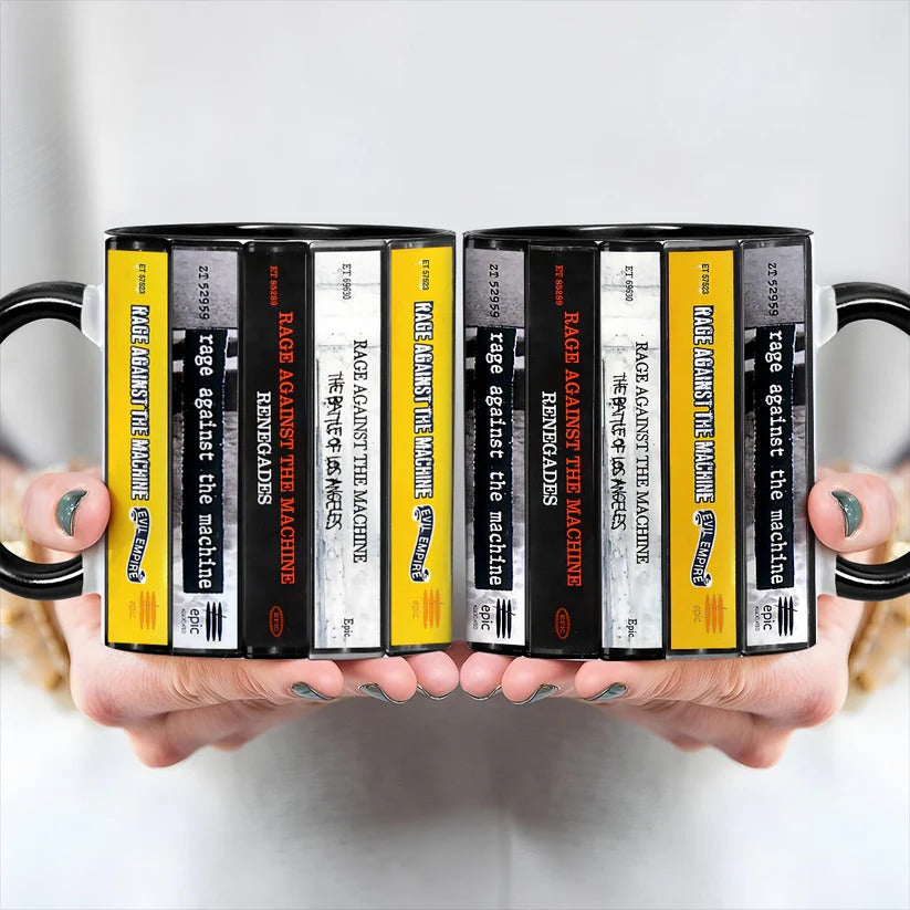 Rage Against The Machine Cassette Collection Accent Mug Gift GradoCreations
