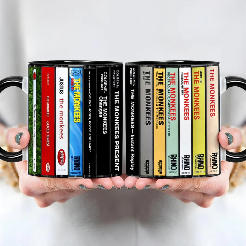 The Monkees Cassette Collection Ceramic Accent Mug Gift GradoCreations