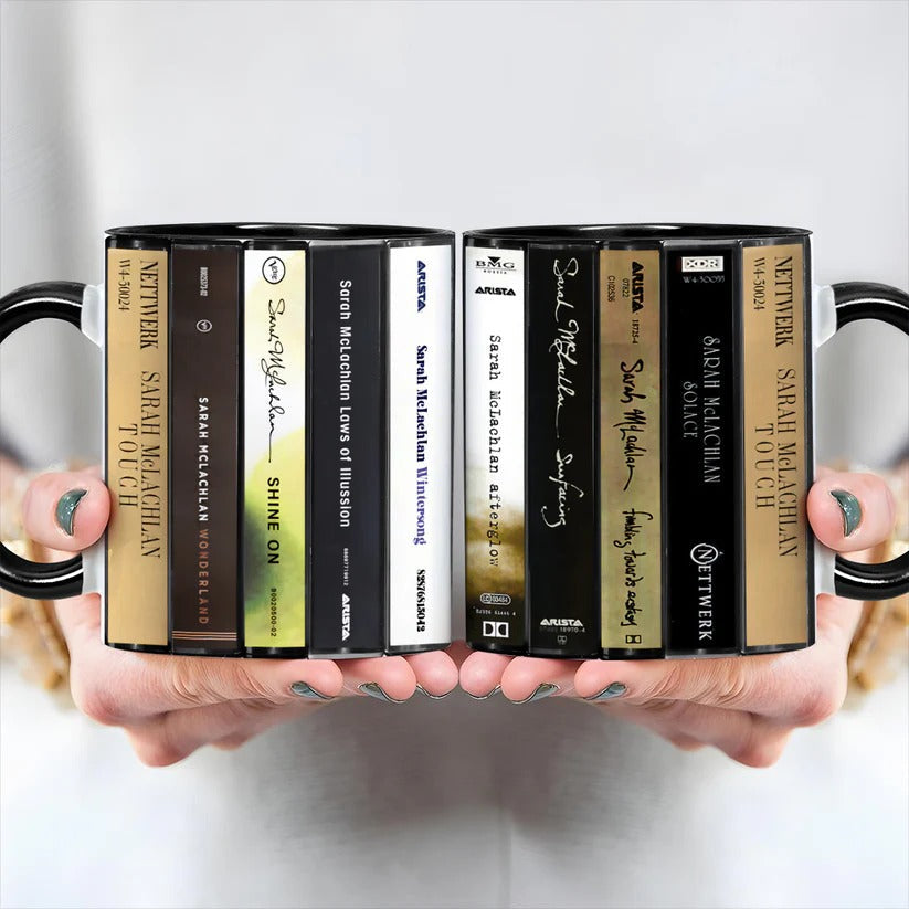 Retro Accent Mug Sarah McLachlan Cassette Collectible Gift GradoCreations