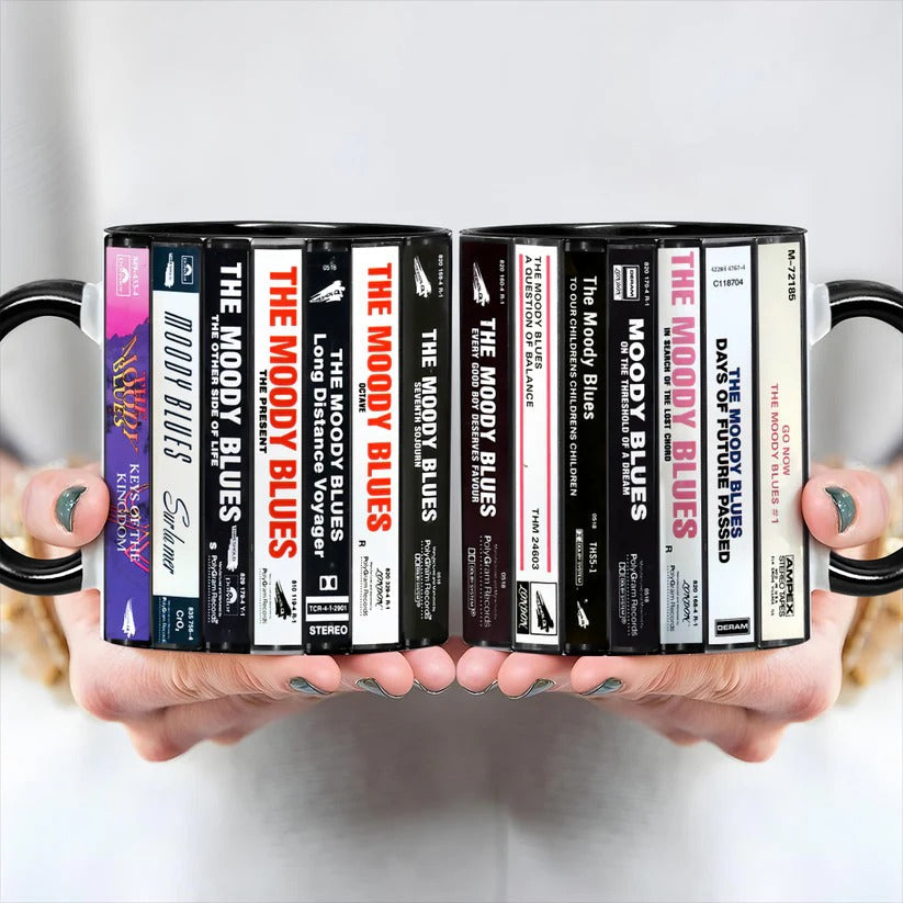 Moody Blues Cassette Collection Accent Mug Retro Gift GradoCreations
