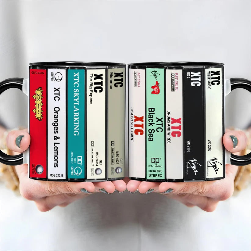 XTC Cassette Collection Accent Mug Retro Gift for Music Lovers GradoCreations
