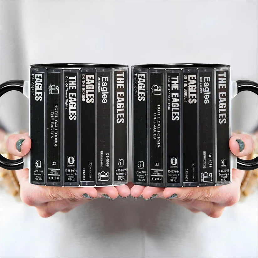 Eagles Classic Cassette Accent Mug Ceramic Drinkware Gift GradoCreations