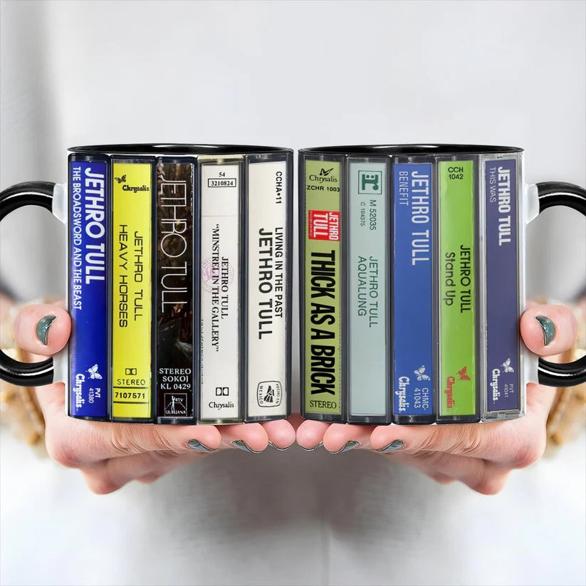 Jethro Tull Cassette Accent Mug Retro Music Gift GradoCreations
