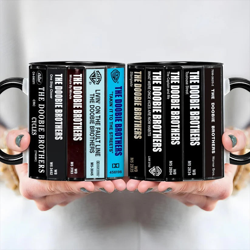 Doobie Brothers Cassette Accent Mug Retro Music Gift GradoCreations