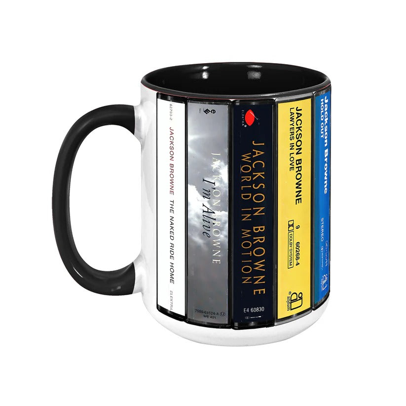Jackson Browne Cassette Mug Retro Ceramic Drinkware Gift GradoCreations