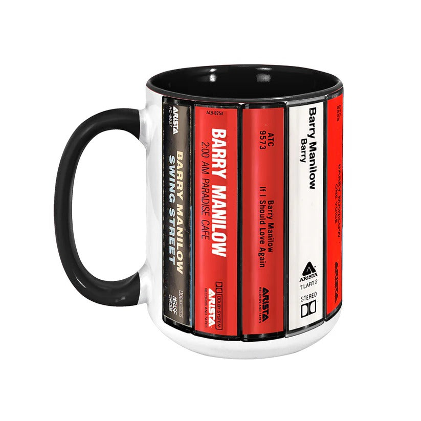 Retro Barry Manilow Album Cassette Accent Mug Gift for Music Lovers GradoCreations