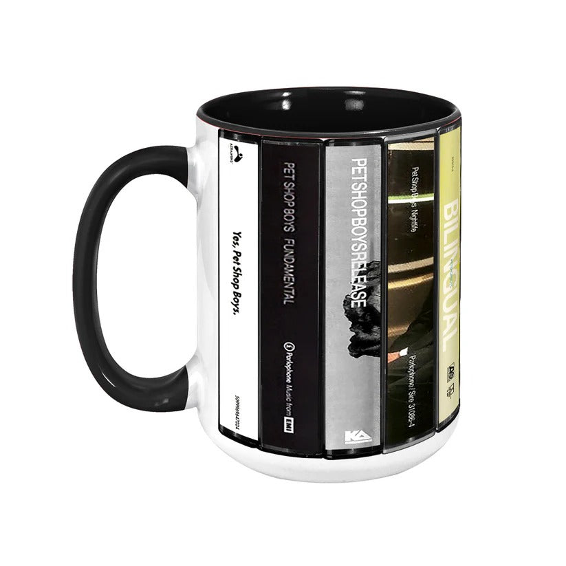 Retro Pet Shop Boys Cassette Accent Mug | Unique Music Gift GradoCreations